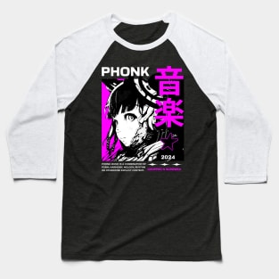 Phonk 2024 Anime Girl Aesthetic Baseball T-Shirt